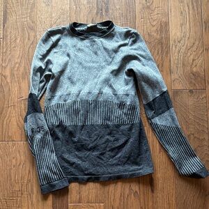 Figs Black and  Gray Striped Underscrub